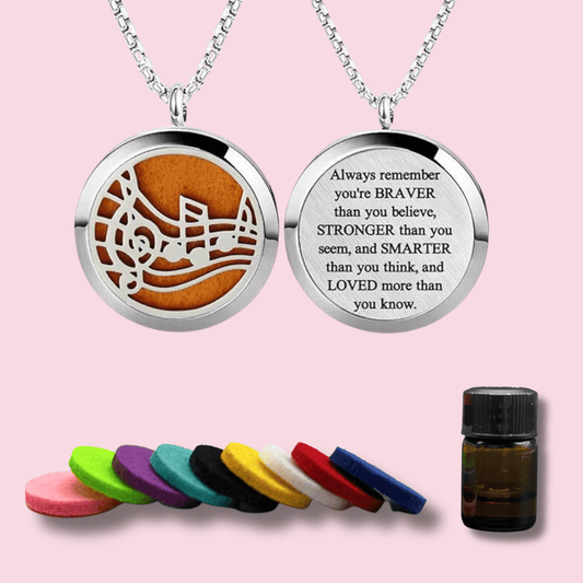 Aromatherapy Diffuser Necklace - Music - Joyful Desert Rose